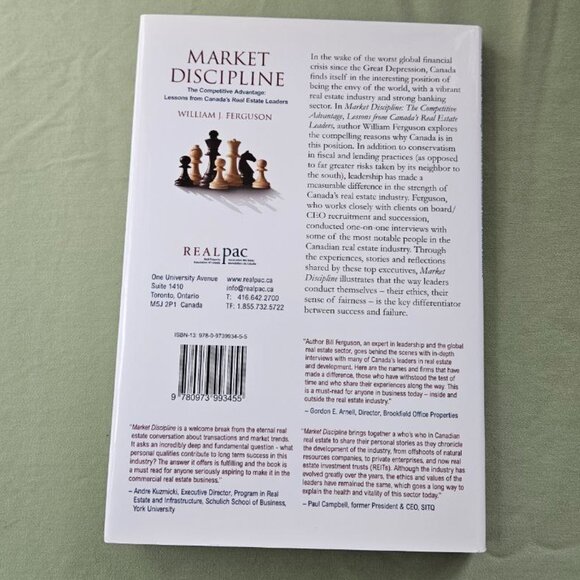 Market Discipline by William J Ferguson - Hardcover book on Real Estate Canada - Picture 7 of 7